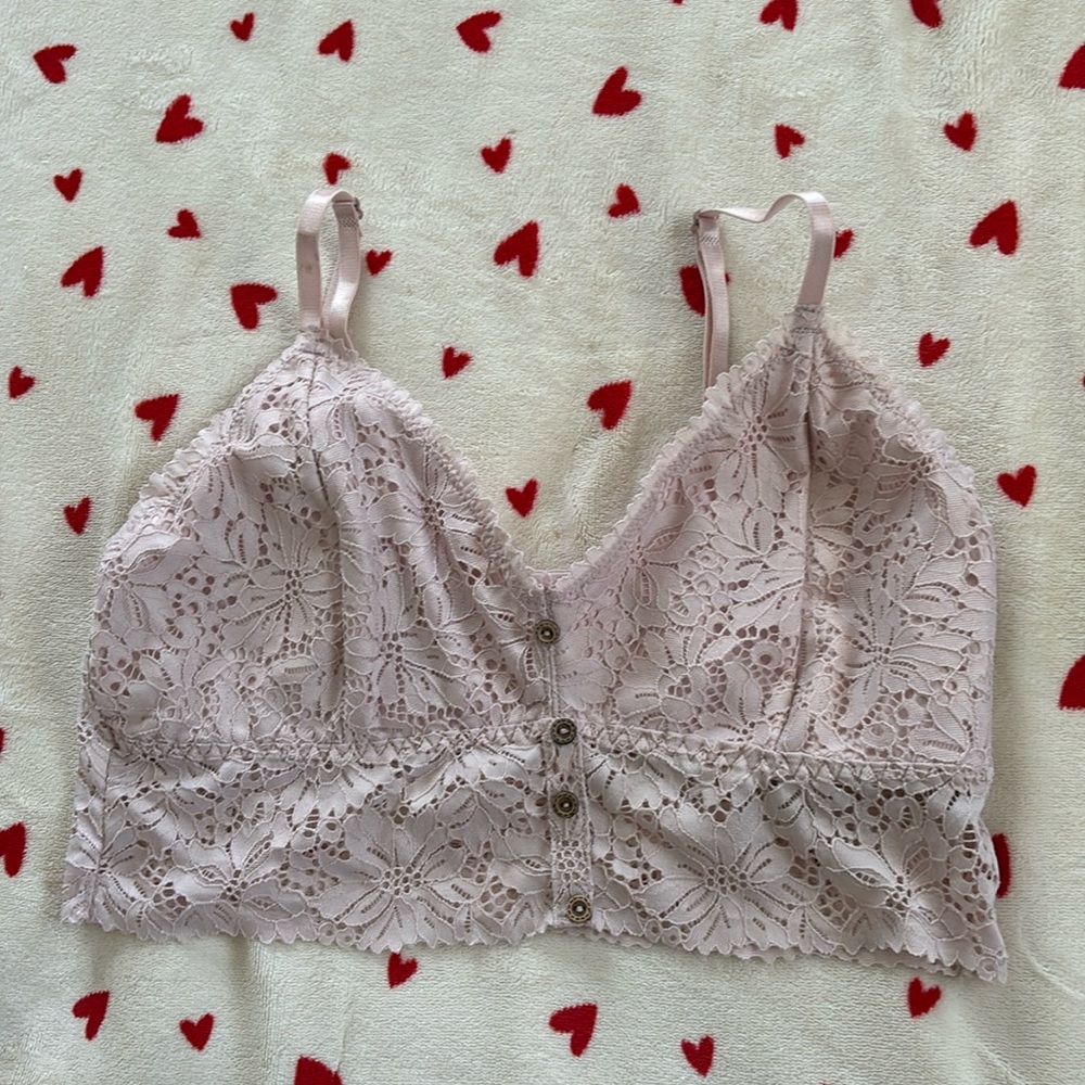light pink floral crop top